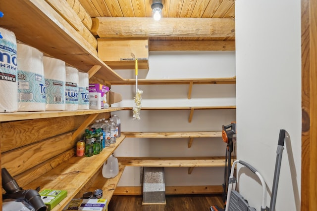 view of storage area