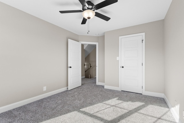 50 Gratton Ests, Clarksville, TN 37043 - unfurnished bedroom featuring carpet, baseboards, and ceiling fan