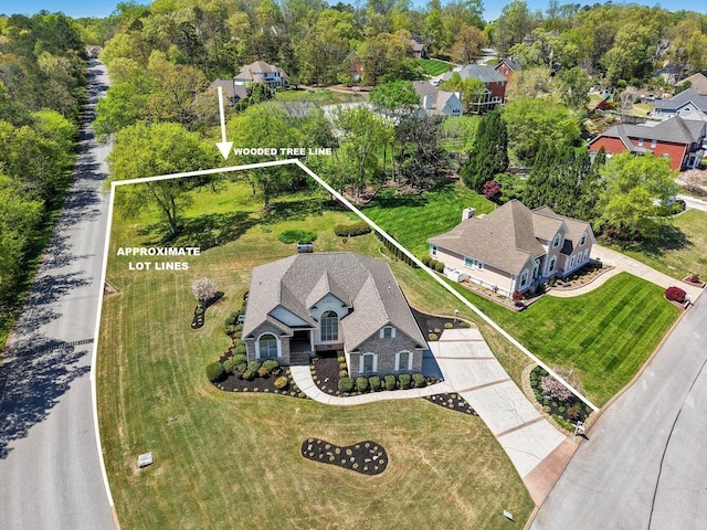 9401 Lazy Circles Dr, Ooltewah, TN 37363 - view from above of property