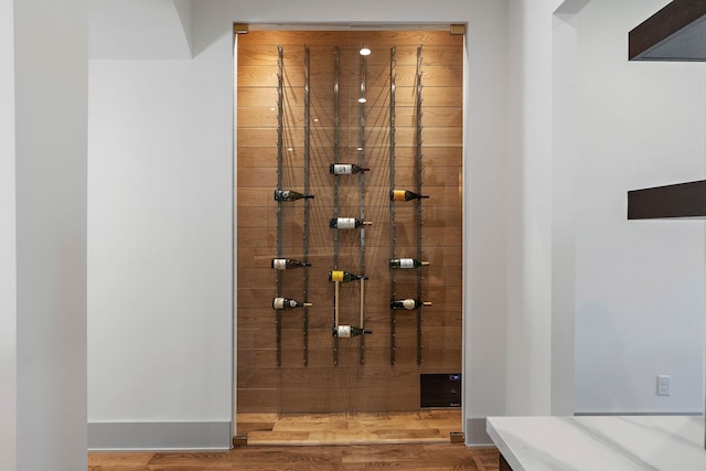 interior space featuring wood finished floors