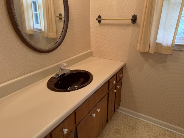bathroom with vanity