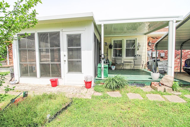 view of rear view of property