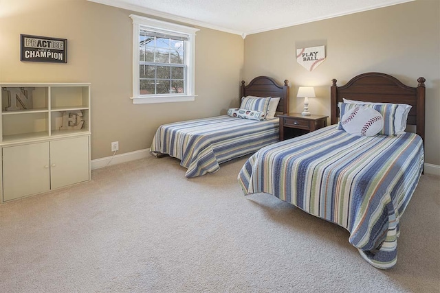 4712 Miners Cv, Antioch, TN 37013 - bedroom featuring baseboards, ornamental molding, and carpet floors