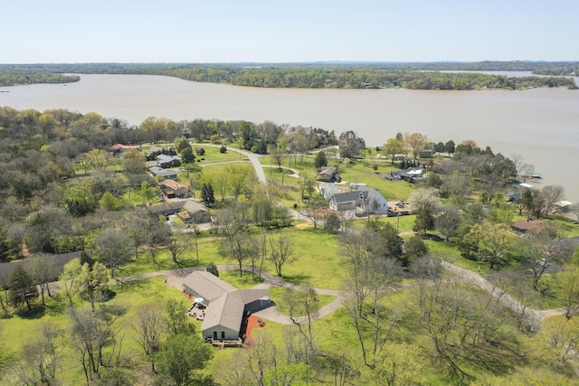 1035 Forest Harbor Dr, Hendersonville, TN 37075 - birds eye view of property with a water view
