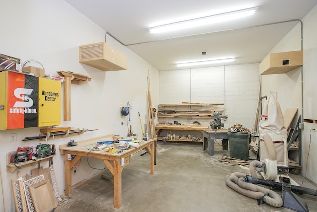 1035 Forest Harbor Dr, Hendersonville, TN 37075 - basement with a workshop area