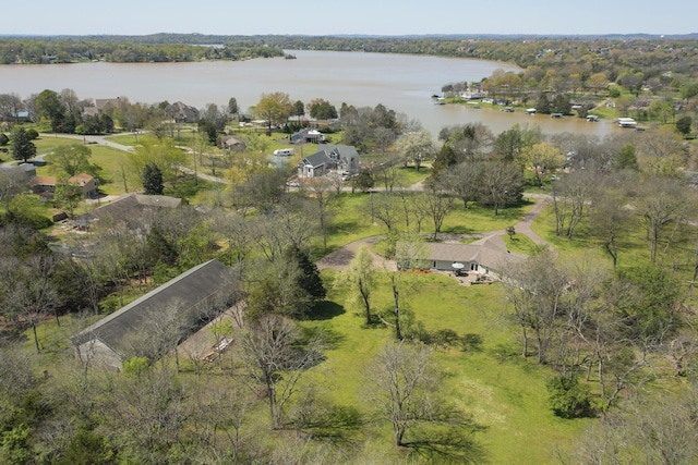 1035 Forest Harbor Dr, Hendersonville, TN 37075 - drone / aerial view featuring a water view