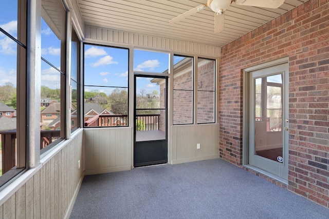 101 Christina Ct, Goodlettsville, TN 37072 - unfurnished sunroom with ceiling fan