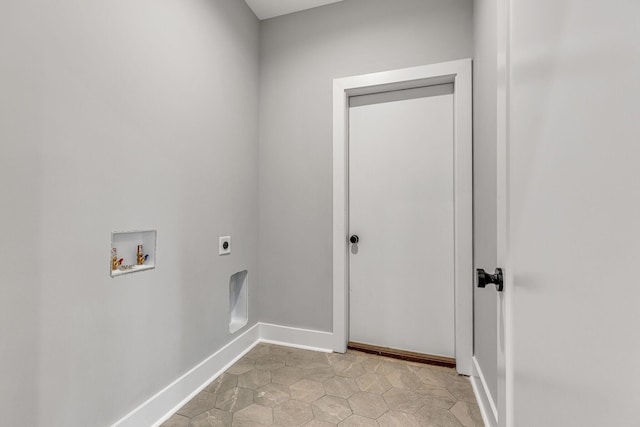 3904 Nevada Ave, Nashville, TN 37209 - laundry area with laundry area, baseboards, hookup for a washing machine, and electric dryer hookup