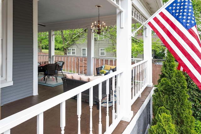 view of patio featuring an outdoor living space and outdoor dining space