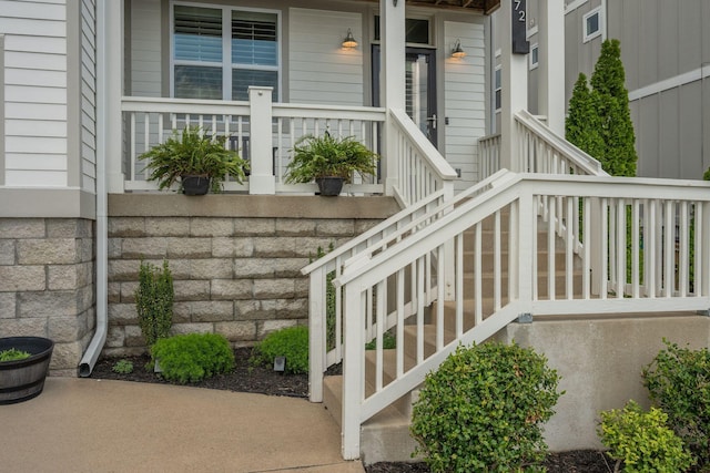 72 Twin St, Nashville, TN 37209 - property entrance with a porch and stone siding