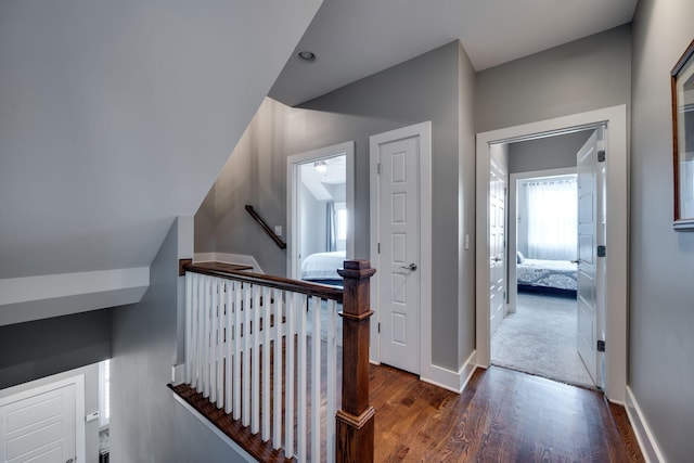 72 Twin St, Nashville, TN 37209 - stairway with baseboards and wood finished floors