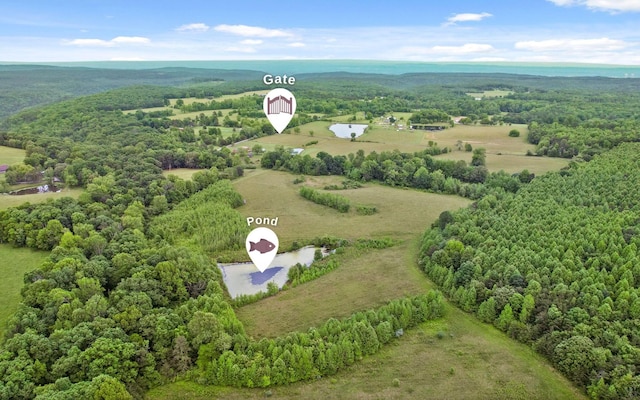 10600 Skyridge Trl, Soddy Daisy, TN 37379 - drone / aerial view of a forest and a large body of water