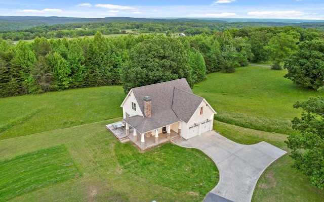 10600 Skyridge Trl, Soddy Daisy, TN 37379 - aerial view of property and surrounding area with a forest