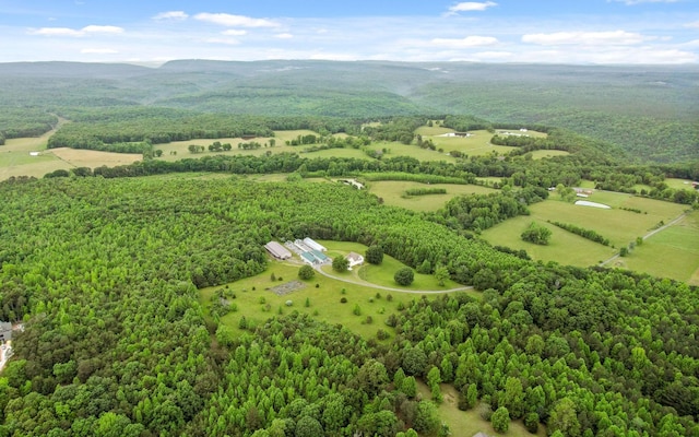 10600 Skyridge Trl, Soddy Daisy, TN 37379 - bird's eye view of a heavily wooded area and a mountain backdrop
