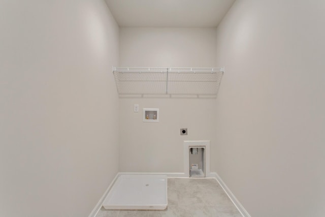 8583 Turnbull Dr, Pleasant View, TN 37146 - washroom with baseboards, electric dryer hookup, hookup for a washing machine, and laundry area
