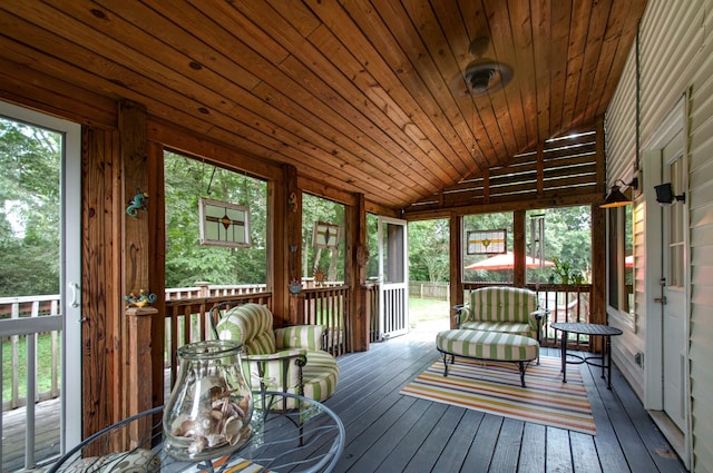 view of sunroom / solarium