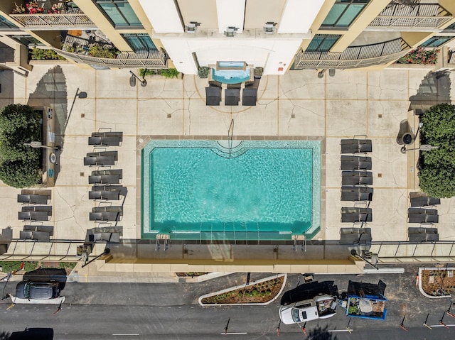1510 Demonbreun St Unit 511, Nashville, TN 37203 - bird's eye view of a pool