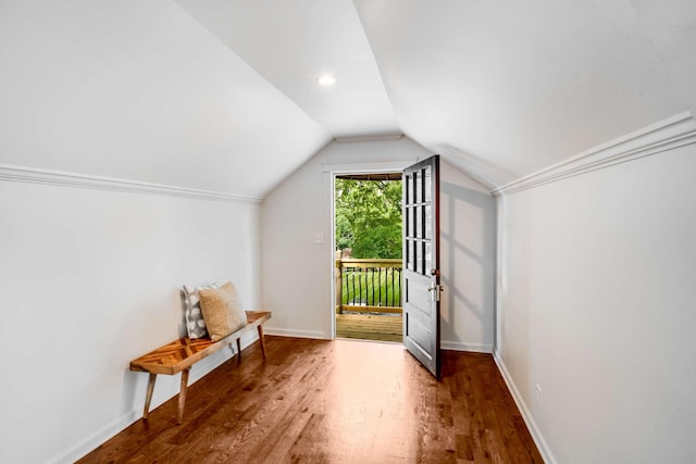 931 Caldwell Ln, Nashville, TN 37204 - bonus room featuring baseboards, wood finished floors, and lofted ceiling
