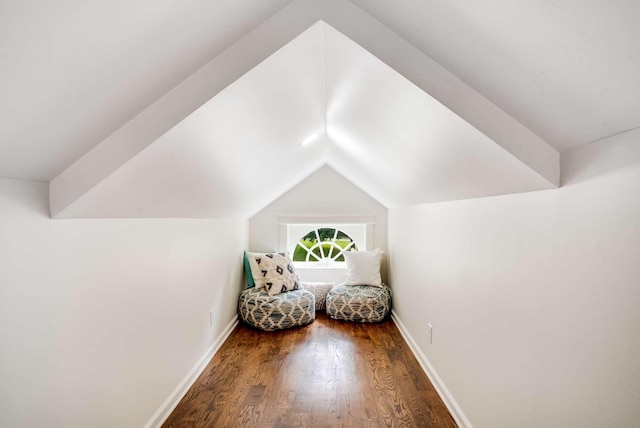 931 Caldwell Ln, Nashville, TN 37204 - bedroom with wood finished floors, baseboards, and lofted ceiling