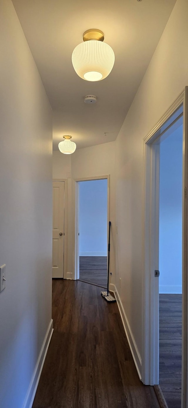 8047 Bienville Dr Unit X6, Nashville, TN 37211 - hallway with dark wood-style flooring and baseboards