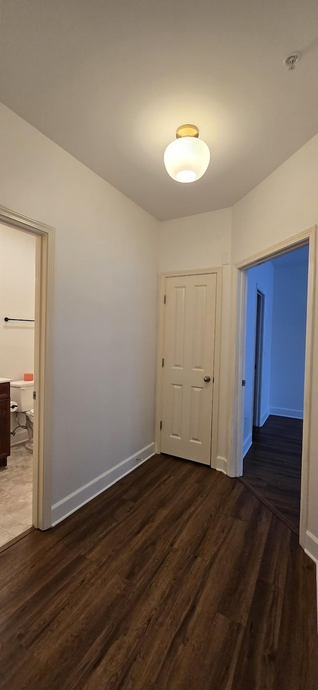 8047 Bienville Dr Unit X6, Nashville, TN 37211 - hall with dark wood finished floors and baseboards