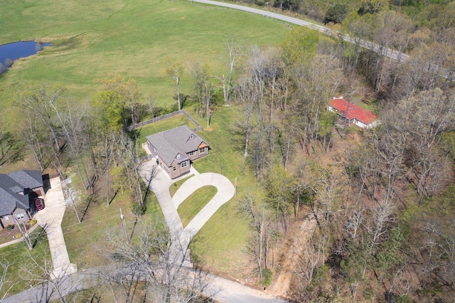 4512 General Forest Cir, Bon Aqua, TN 37025 - aerial view featuring a water view