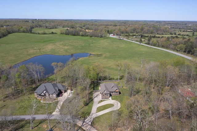 4512 General Forest Cir, Bon Aqua, TN 37025 - drone / aerial view featuring a water view