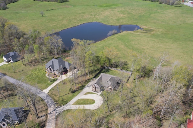 4512 General Forest Cir, Bon Aqua, TN 37025 - aerial view with a water view
