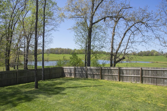 4512 General Forest Cir, Bon Aqua, TN 37025 - view of yard with a water view and a fenced backyard