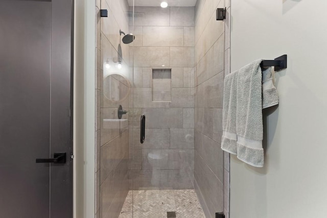 full bathroom with a stall shower