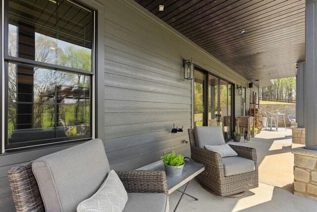 view of patio / terrace featuring covered porch
