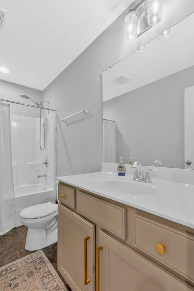 779 Newcomb St, Franklin, TN 37064 - full bathroom with vanity, toilet, and shower / tub combo