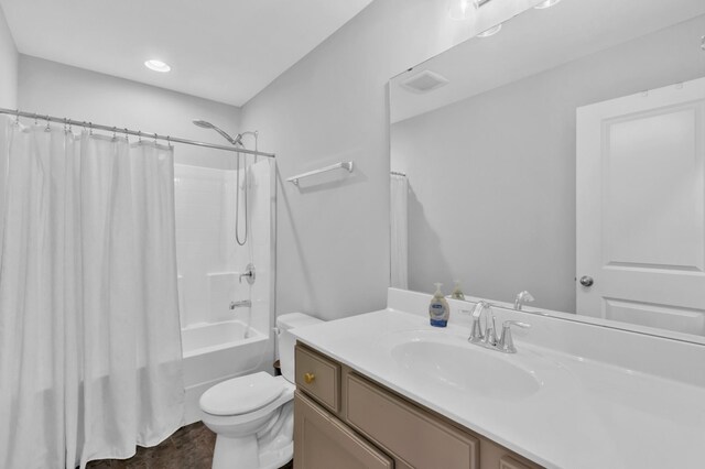 779 Newcomb St, Franklin, TN 37064 - full bathroom featuring toilet, vanity, and shower / tub combo