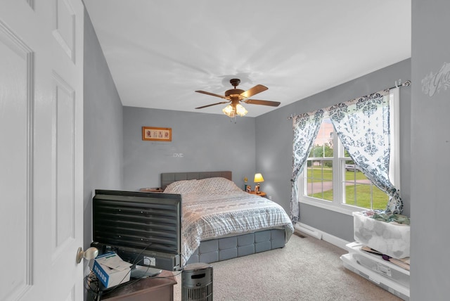 1967 Overland Dr, Chapel Hill, TN 37034 - carpeted bedroom with baseboards and a ceiling fan