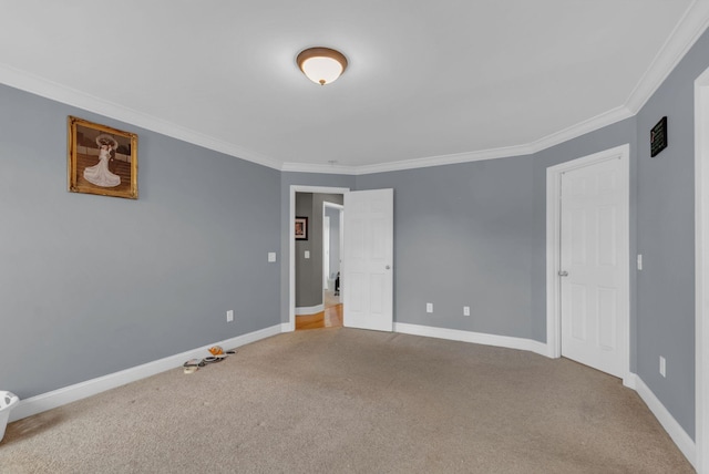 1967 Overland Dr, Chapel Hill, TN 37034 - unfurnished bedroom with carpet flooring, crown molding, and baseboards