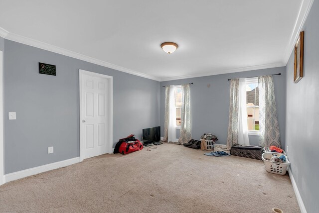 1967 Overland Dr, Chapel Hill, TN 37034 - bedroom featuring crown molding, carpet floors, and baseboards