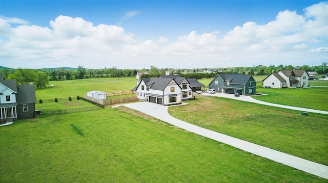 bird's eye view featuring a residential view