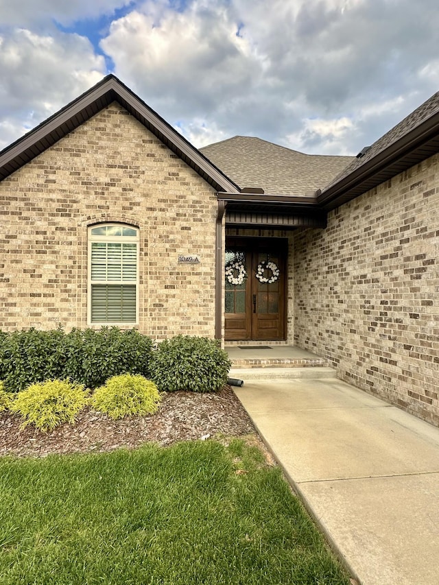 1049 Veridian Dr Unit A, Clarksville, TN 37043 - entrance to property featuring brick siding and a shingled roof