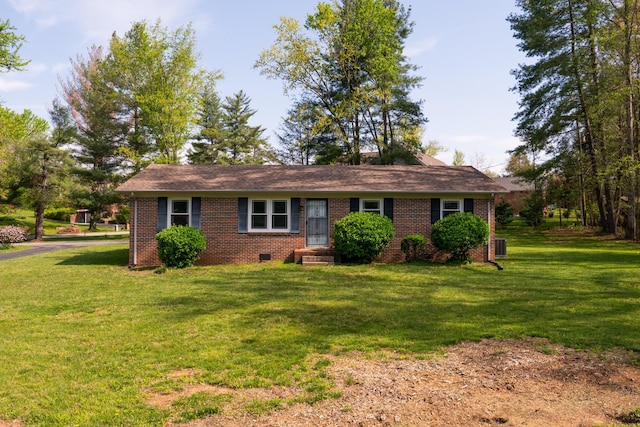 1203 W White Oak Dr, Cookeville, TN 38501 - ranch-style house featuring a front yard and brick siding