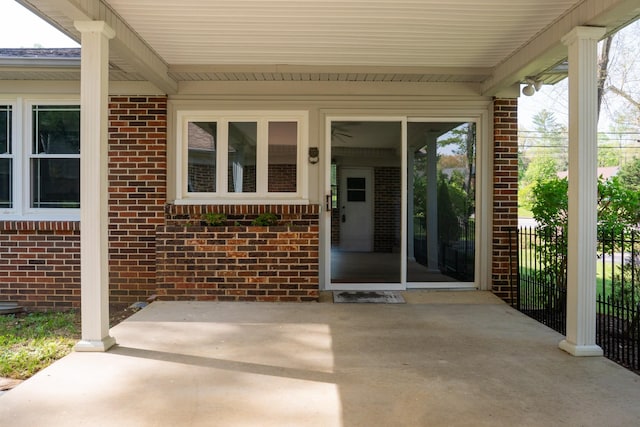 1203 W White Oak Dr, Cookeville, TN 38501 - property entrance with a patio area and brick siding