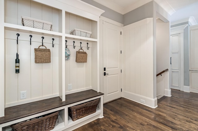 700 Pendragon Ct, Franklin, TN 37067 - mudroom featuring dark wood finished floors