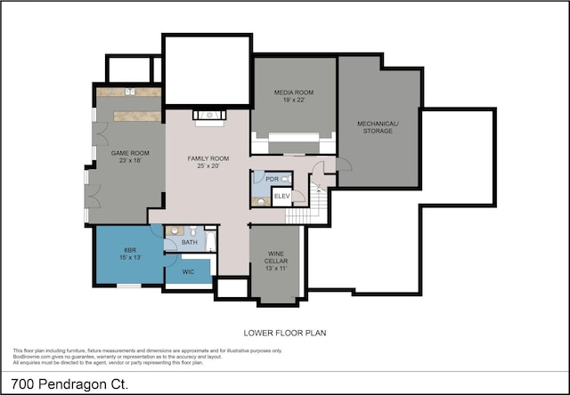 700 Pendragon Ct, Franklin, TN 37067 - floor plan