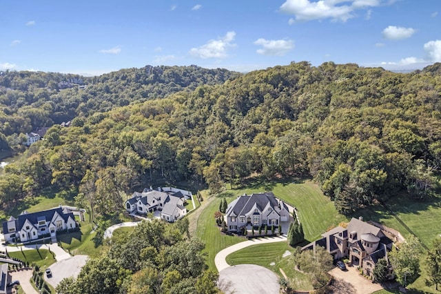 700 Pendragon Ct, Franklin, TN 37067 - drone / aerial view featuring a wooded view and a residential view