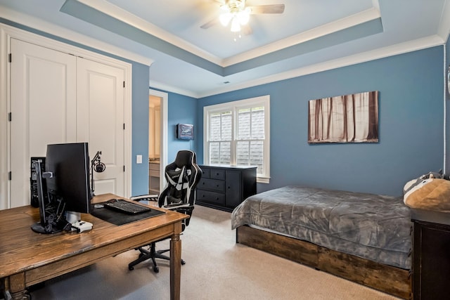 700 Pendragon Ct, Franklin, TN 37067 - carpeted bedroom featuring a raised ceiling