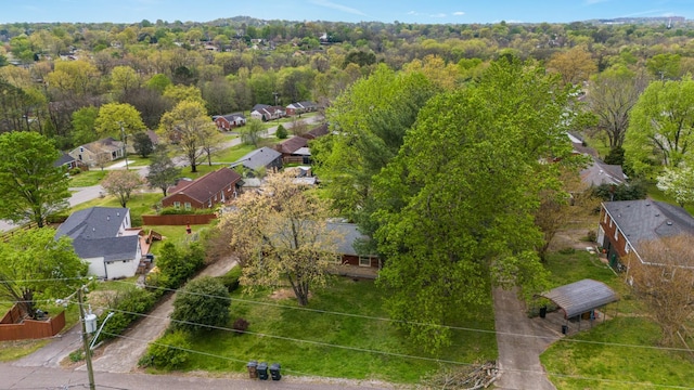 aerial view of residential area
