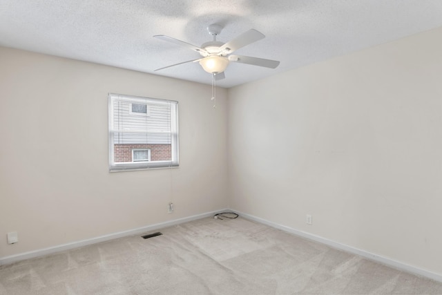 3720 Priest Lake Dr, Nashville, TN 37217 - unfurnished room with a ceiling fan, visible vents, light carpet, and baseboards