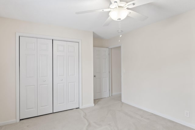 3720 Priest Lake Dr, Nashville, TN 37217 - unfurnished bedroom with a closet, a ceiling fan, carpet, and baseboards
