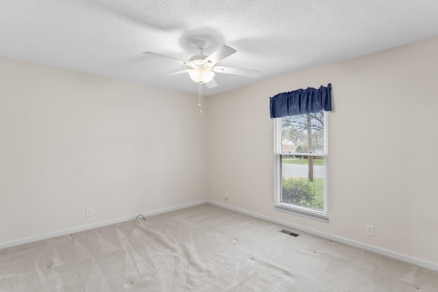 3720 Priest Lake Dr, Nashville, TN 37217 - spare room featuring baseboards, visible vents, a ceiling fan, and carpet floors
