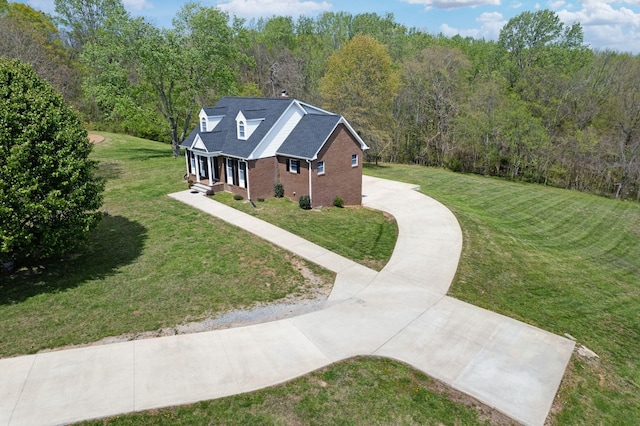 1719 Wynnewood Dr, Chapmansboro, TN 37035 - drone / aerial view with a wooded view