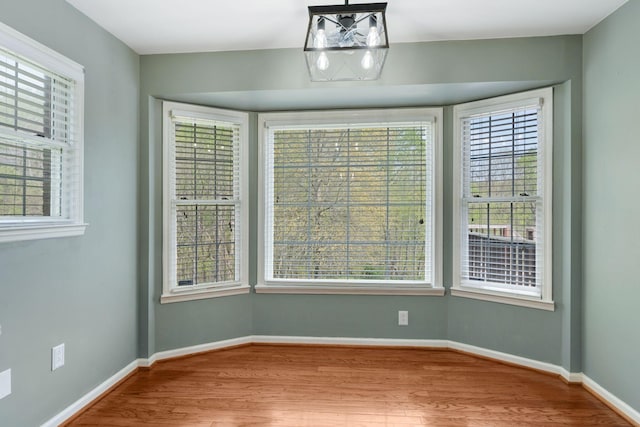 1719 Wynnewood Dr, Chapmansboro, TN 37035 - unfurnished dining area featuring plenty of natural light, baseboards, and wood finished floors